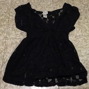 M Black lacy Couture t-shirt
